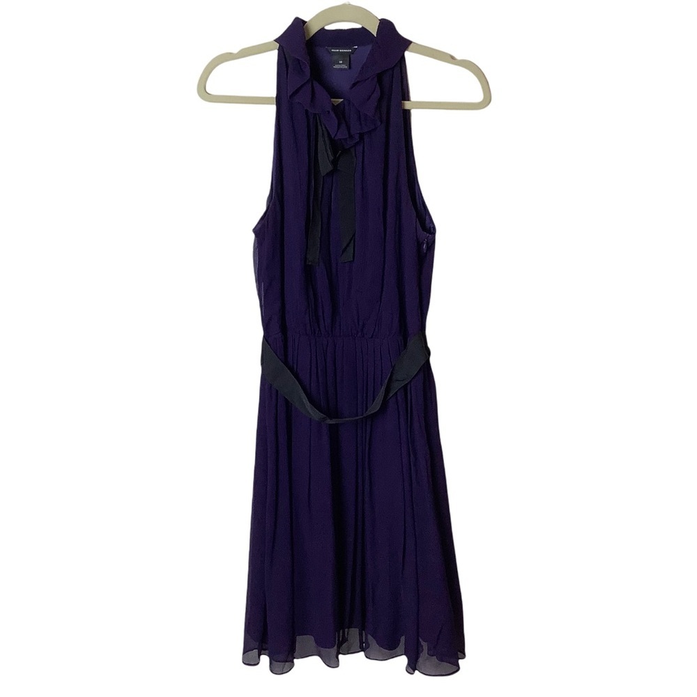 Club Monaco Deep Purple Sleeveless Midi Dress